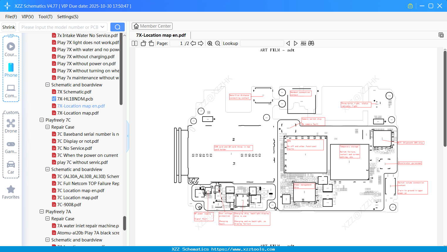 Honor 7X-Location Map En
